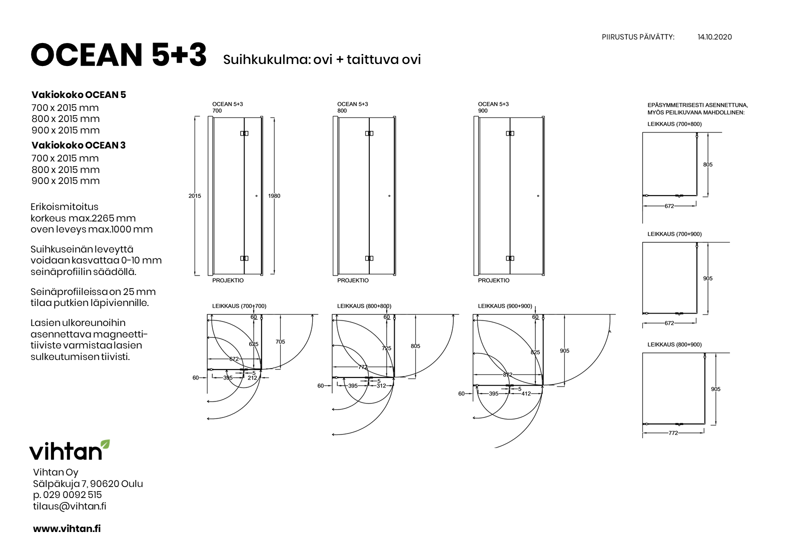 mittakuva_suihkukulma_OCEAN_5+3